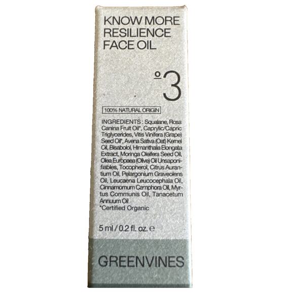 Greenvines Other - Resilience Anti Aging Face Oil with Squalane & Moringa - 0.2 Fl Oz for Radiance